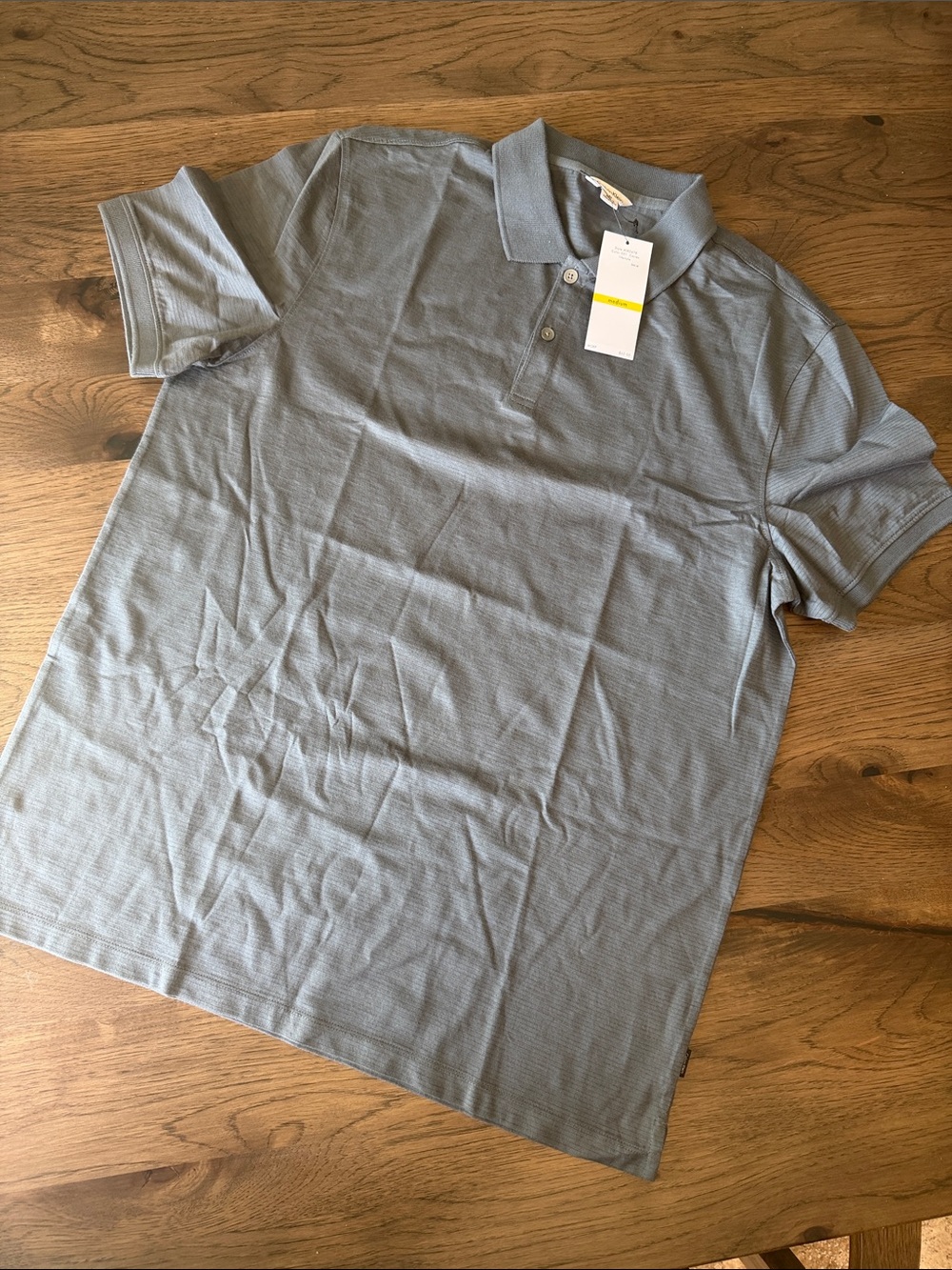 Calvin Klein Men's Medium Gray Polo Shirt